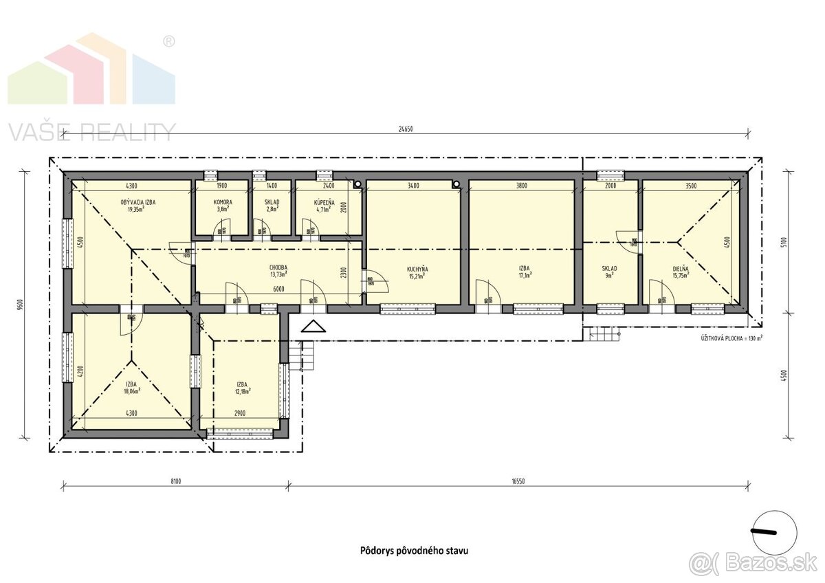 Rodinný dom v pôvodnom stave - Soblahov - pozemok 1558 m2 - 3