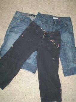 Dámske nohavice + rifle vel. L - 3