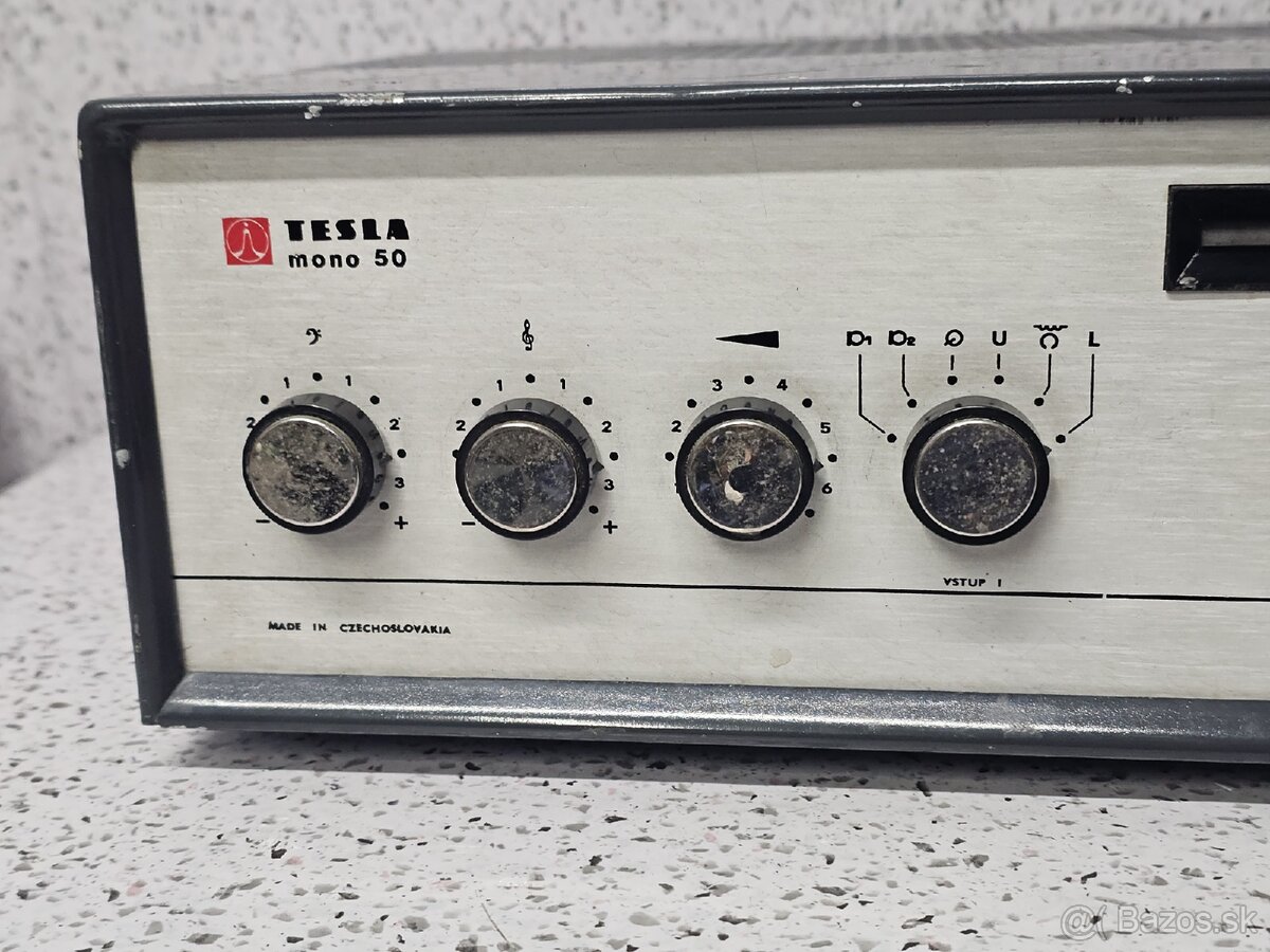 MONO 50 》Tesla AZK405 》Starožitný elektronkový zosilňovač - 3
