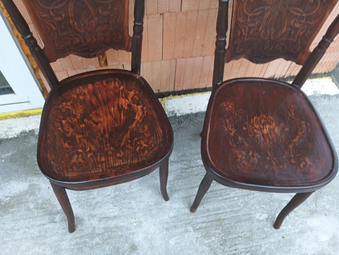 stoličky thonet 2 kusy 1890 - 3