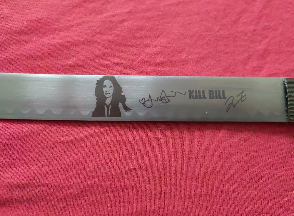 Katana KILL BILL ORen Ishii - replika +podpisy Tarantino - 3