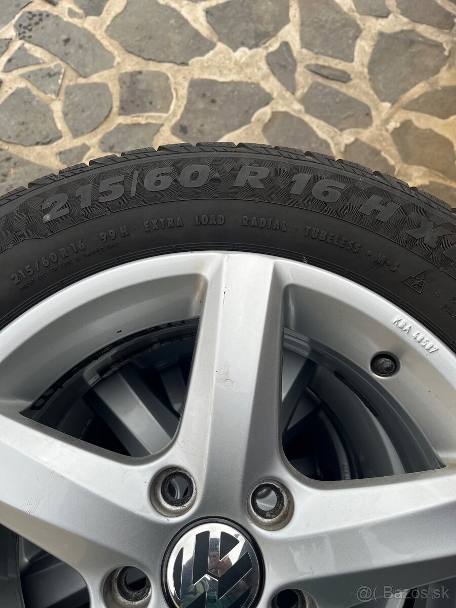 5x112 r16 originál vw zimná sada - 3