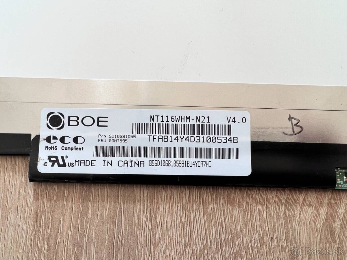 Predám obrazovku do notebooku 11,6"LED SLIM display 30pin - 3