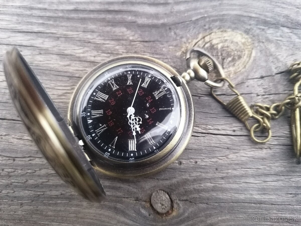 Bronzové vreckové hodiny - 3