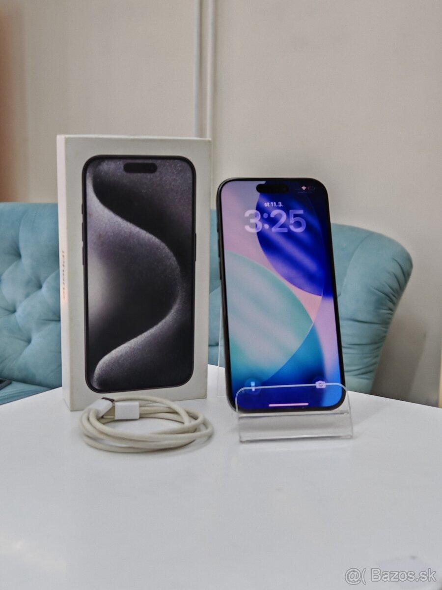 Apple iPhone 15 Pro 128GB Black Titanium | ZÁRUKA 12M - 3