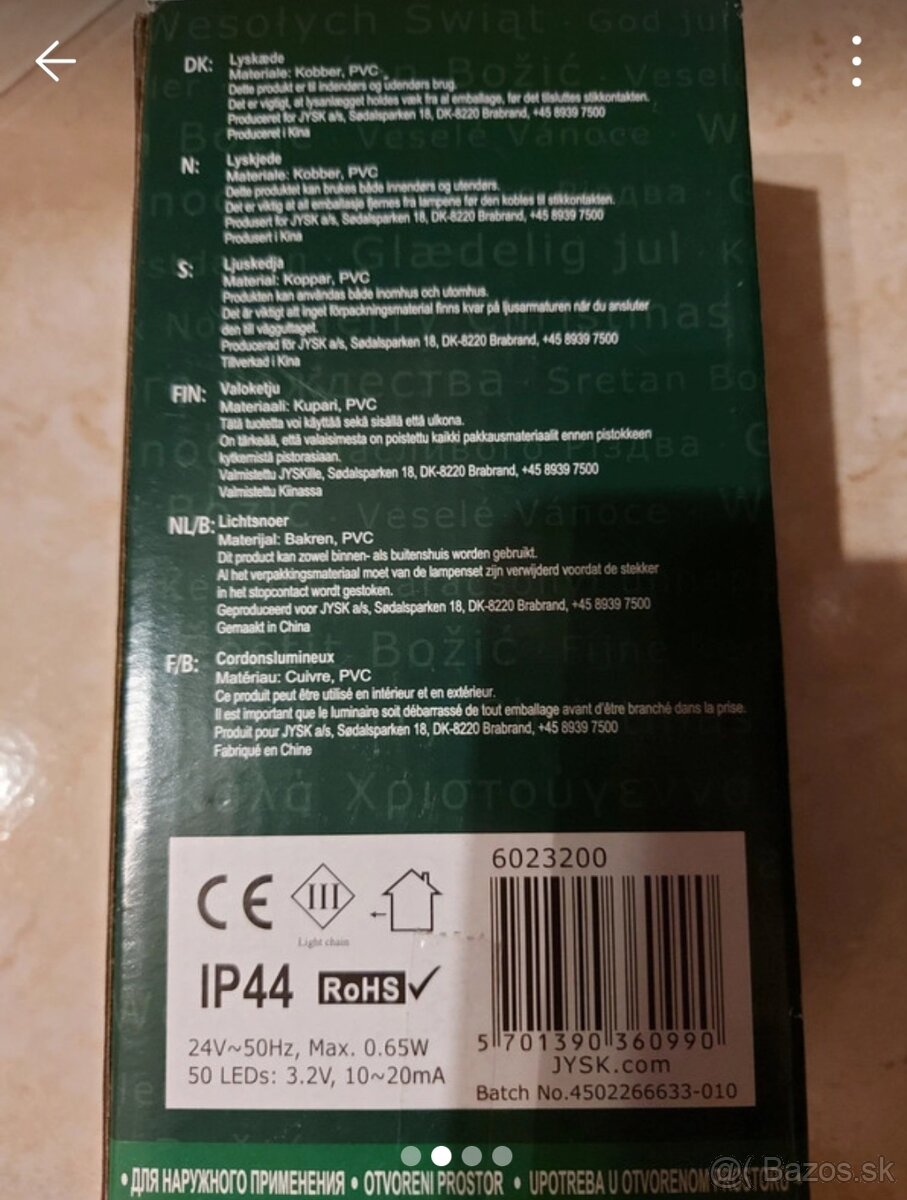 Svetelná reťaz - 3