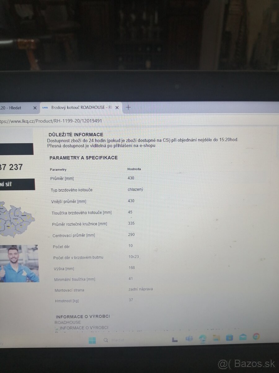 Brzdový kotouč ROADHOUSE BPW 430 - 3