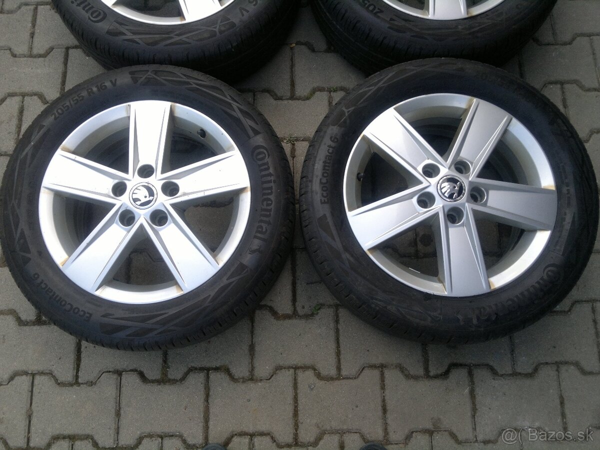 Elektrony Skoda Octavia III 5x112 r16,letne pneu. 205/55 r16 - 3
