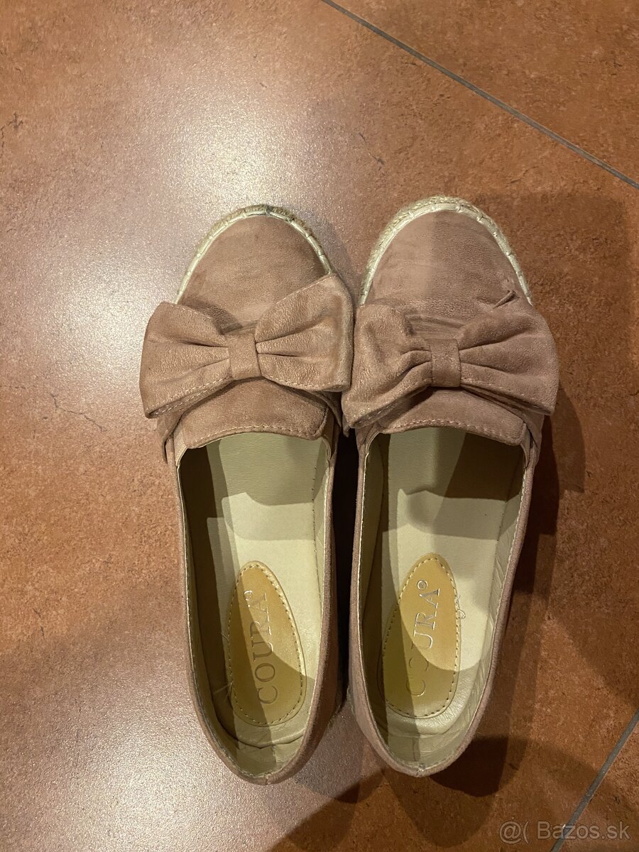 Ruzove baleriny/espadrilky (vel. 38) - 3