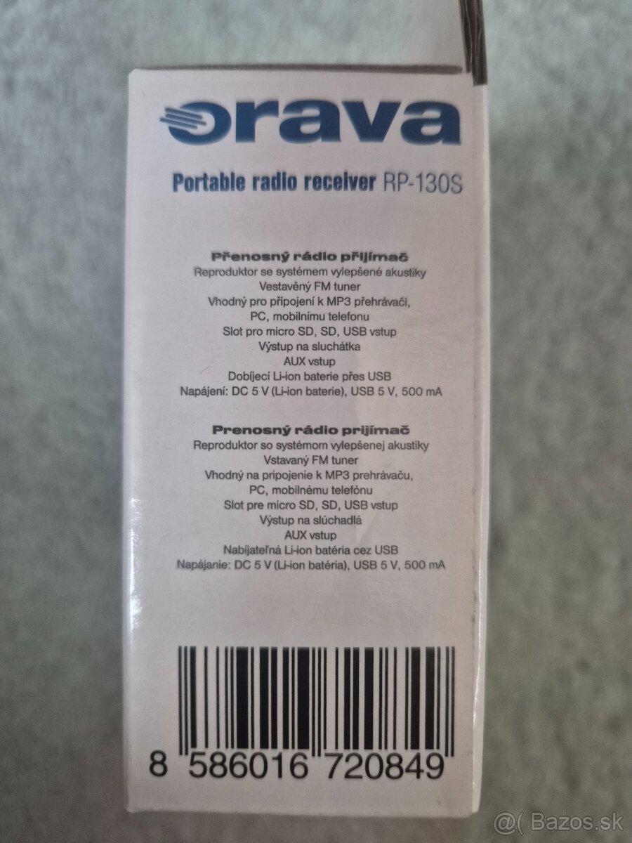 Rádio prijímač Orava - 3