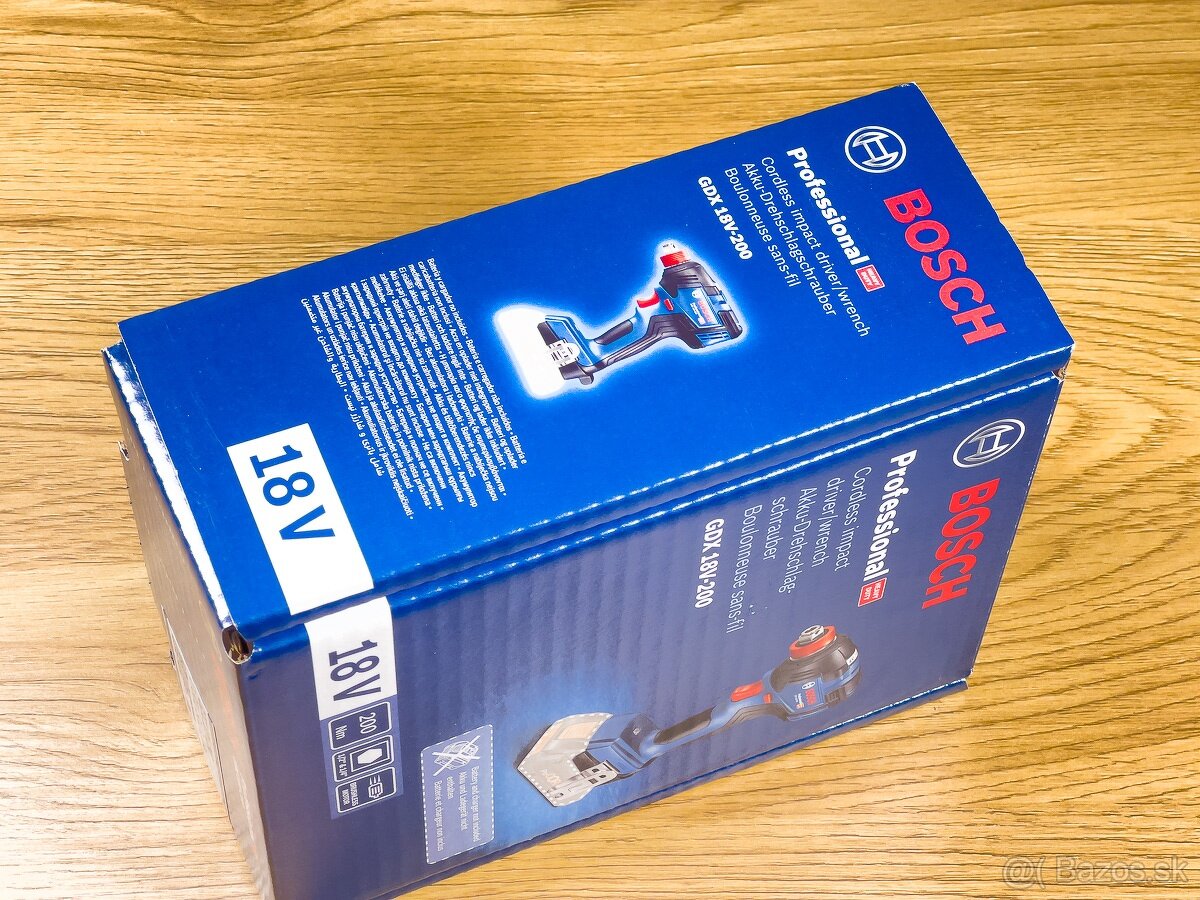 Bosch GDX 18V-200 rázový uťahovák NOVÝ NEOTVORENÝ - 3