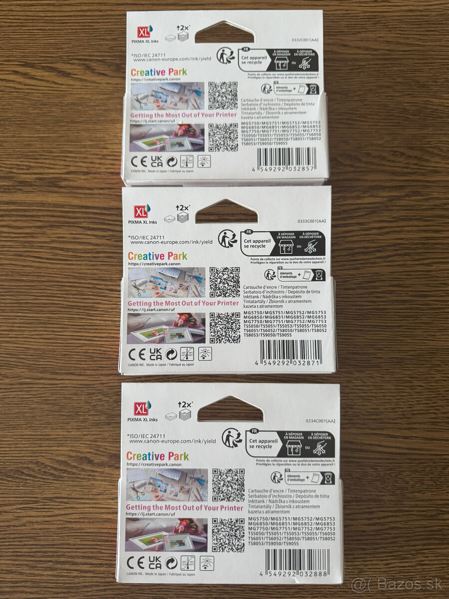 Náplne Canon CLI-571 C M Y XL - 3