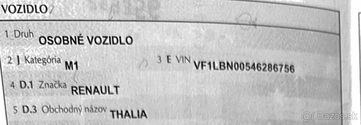 Predám Renault Thalia 2011 nová stk 600€ - 3