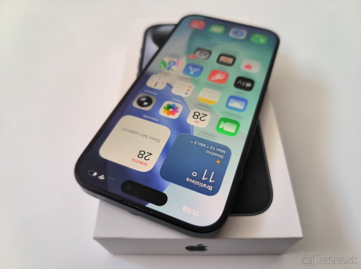 apple iphone 15 PRO 256gb Blue Titanium / Batéria 87% - 3