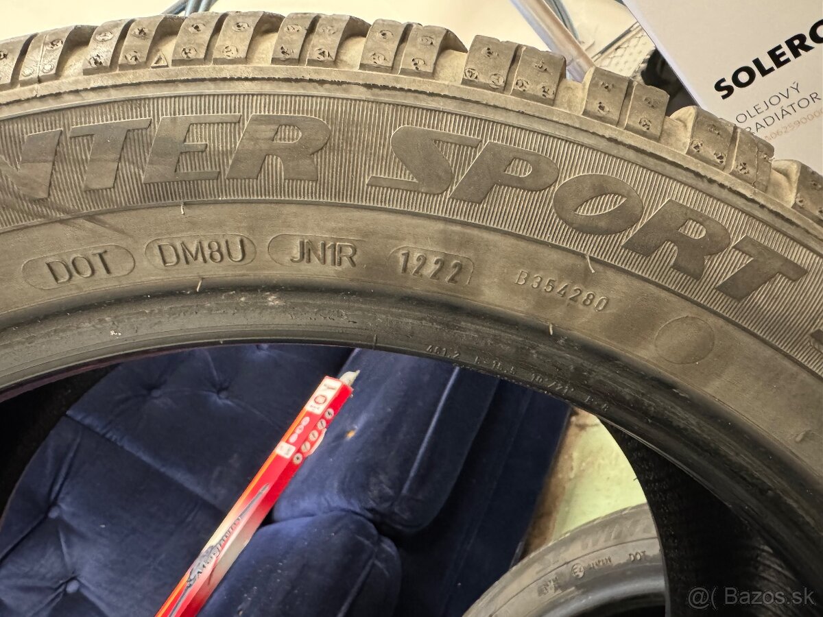 245/45R18 zimné pneumatiky2ks DUNLOP 6mm dot1222 - 3