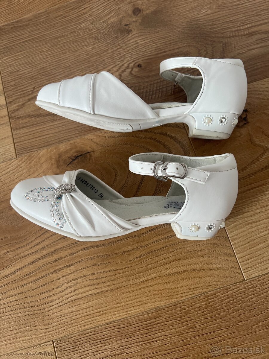 Dievčenské biele topánky veľ. 29 - 3