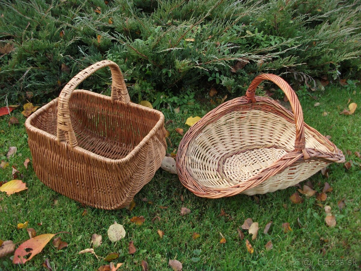Krásny prútenný kôš(košík)2kusy-predám. - 3