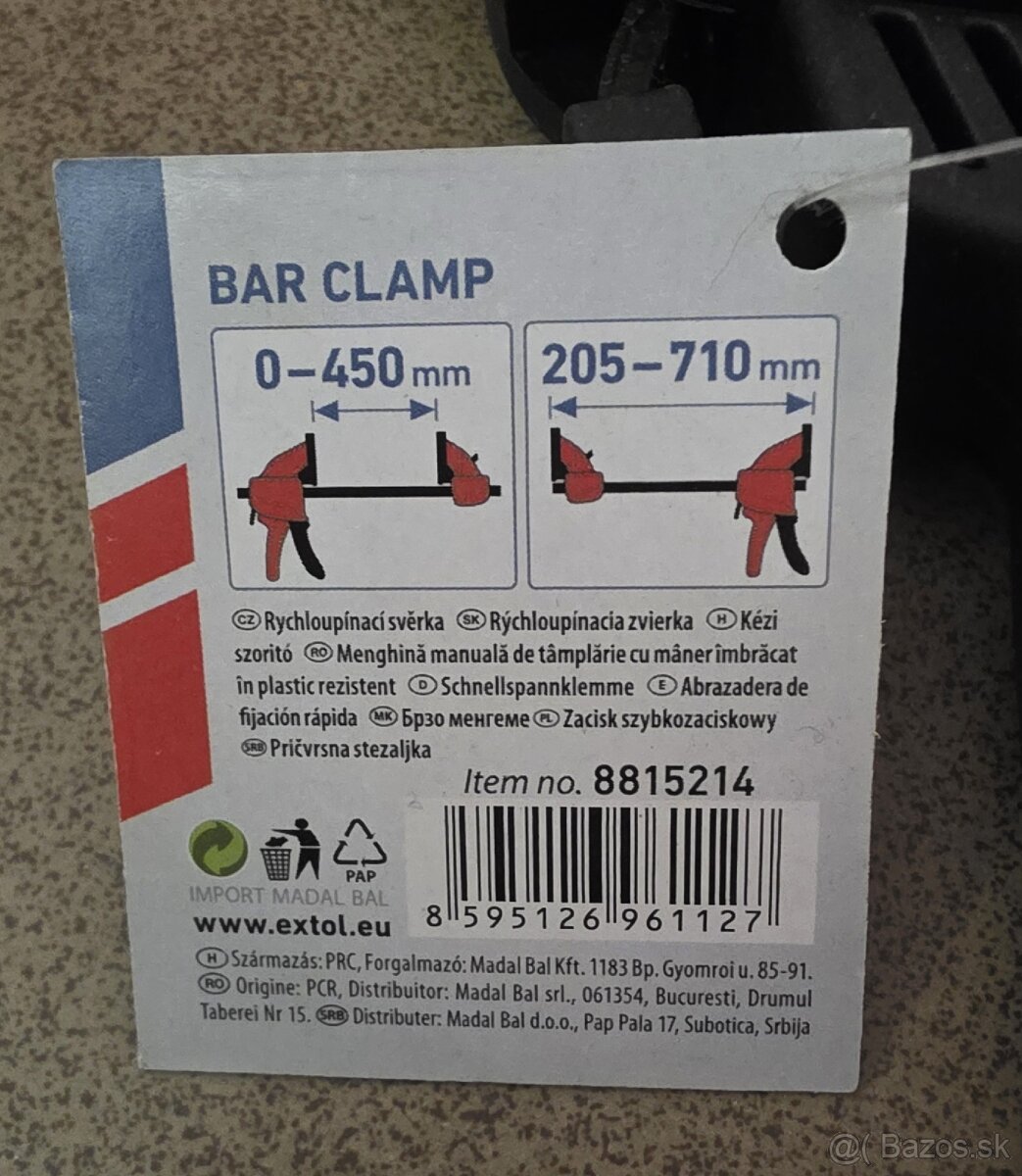 Rýchloupínacia svorka, 450mm - 3