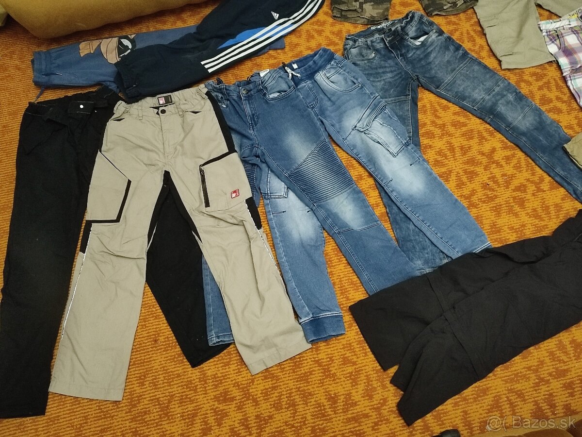 10 xPružné rifle a nohavice v 140-146 - 3