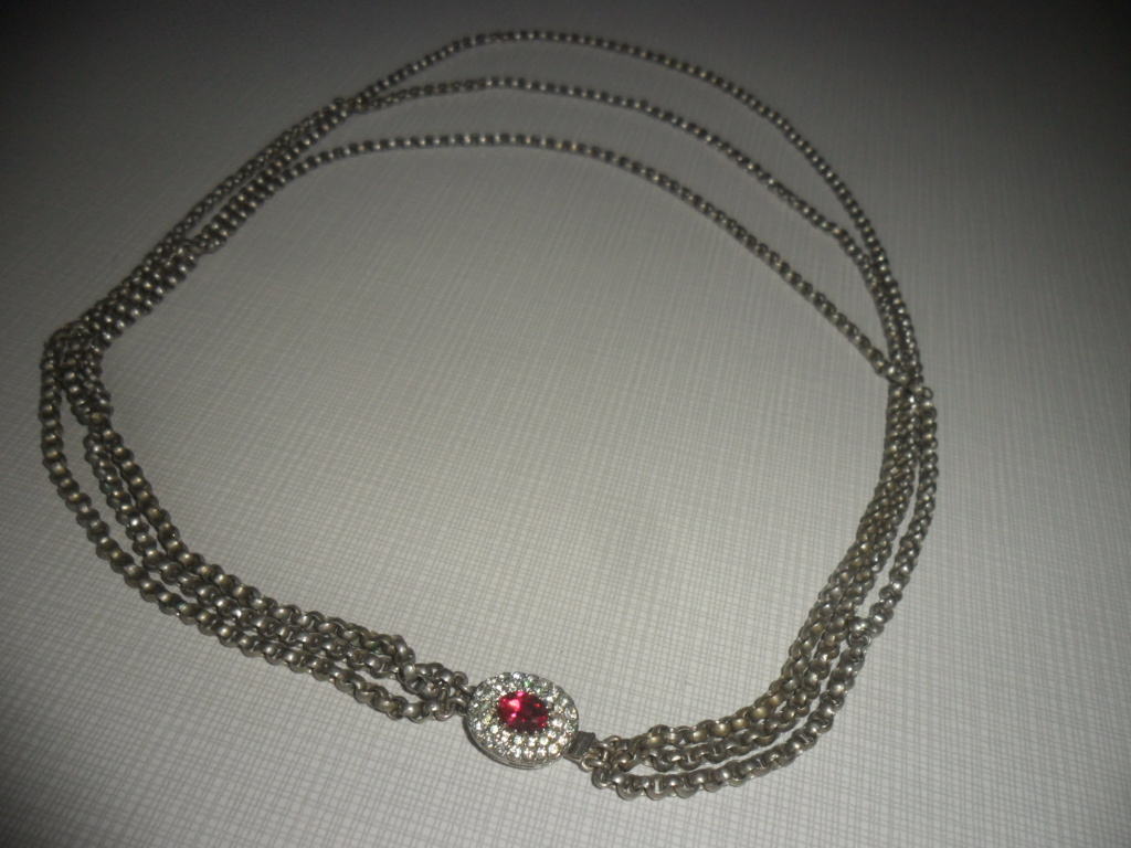 Trojitý strieborný náhrdelník - 3