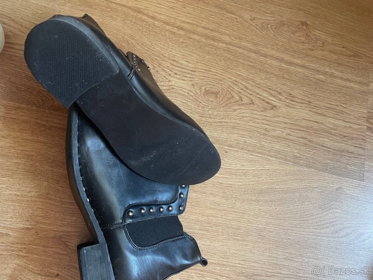 Kožené kotnikové topánky - 3