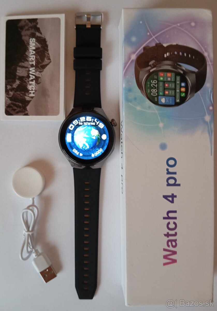 Smart hodinky Watch 4 Pro čierné - 3