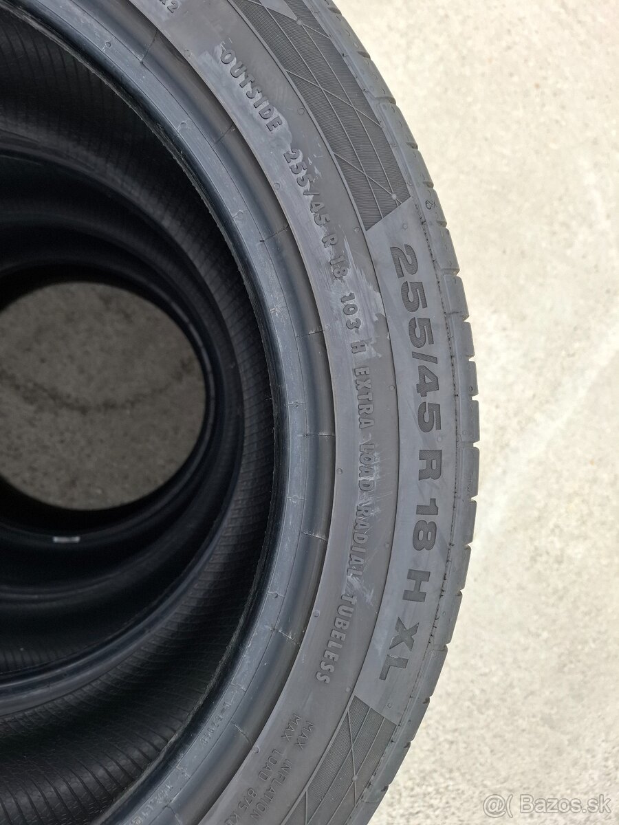 Predám sadu letných pneu Continental 255/45 R18 - 3