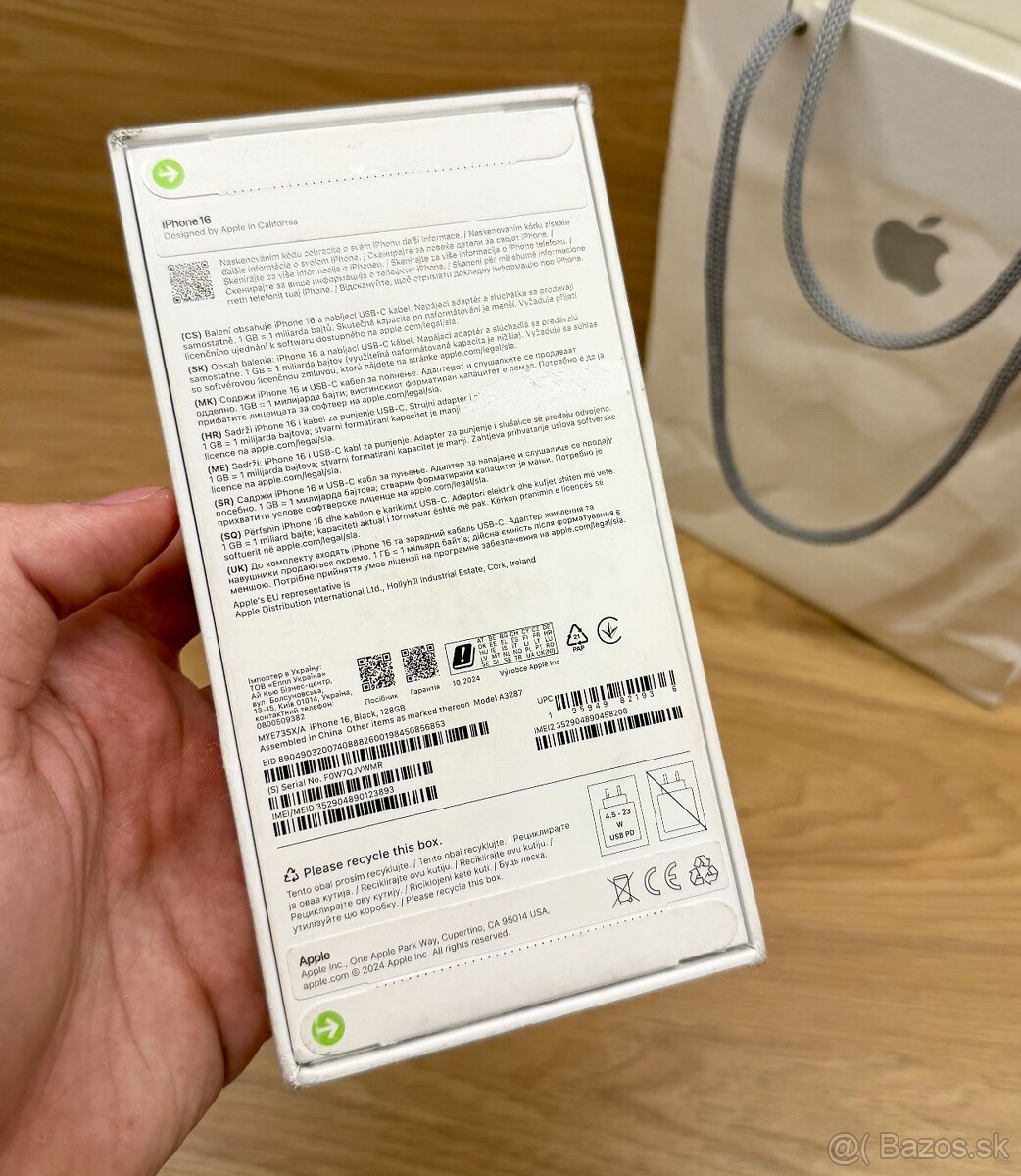 Apple iPhone 16 128GB Black - nerozbalený - 3