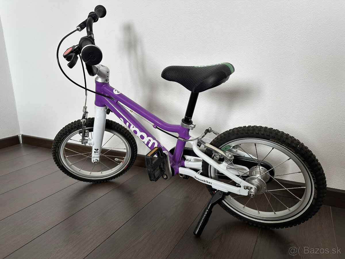 woom 2, 14 detský bicykel, purple - 3