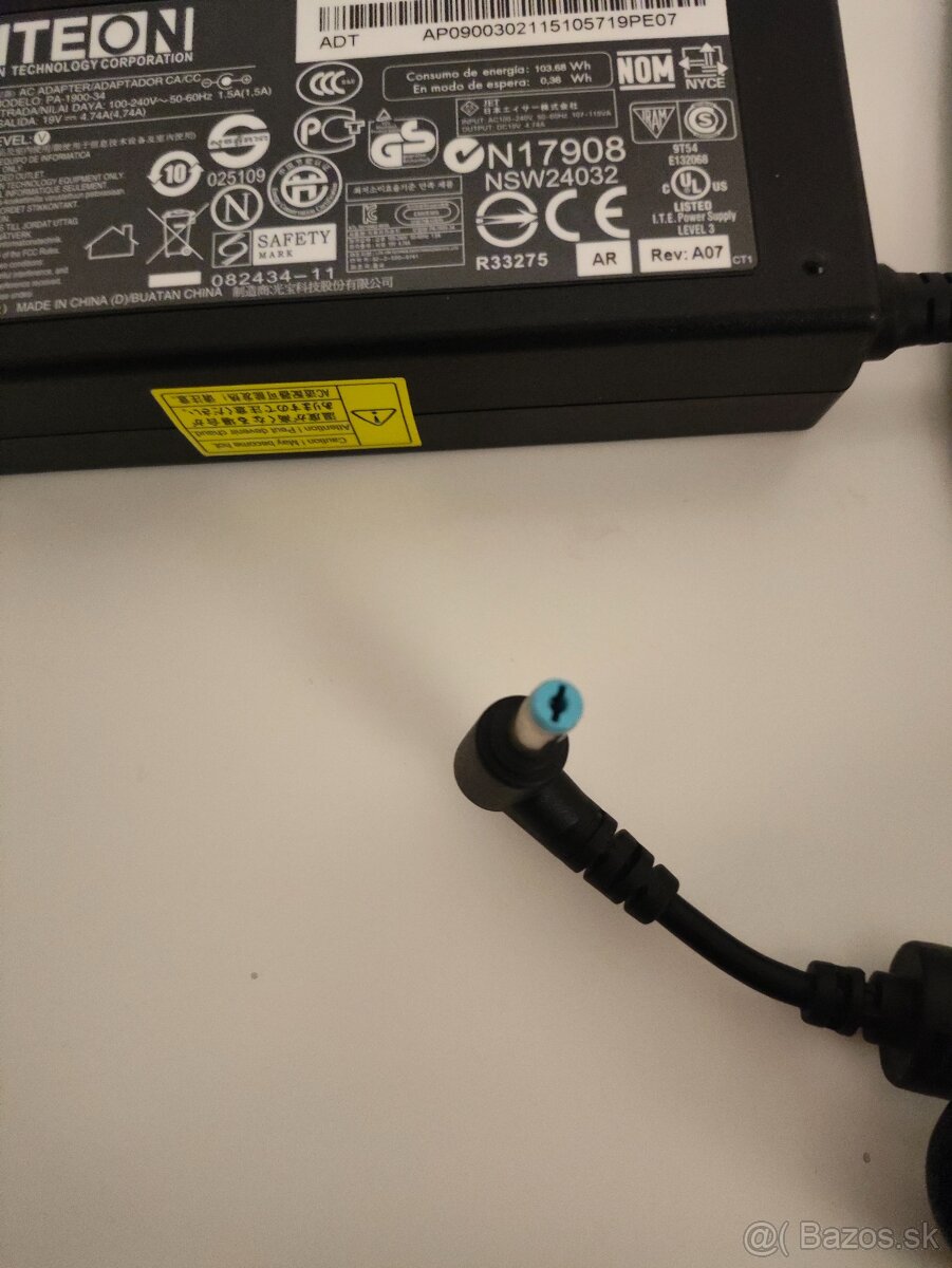 #M053 HP LiteOn 90W napájací adaptér (modrý konektor) - 3