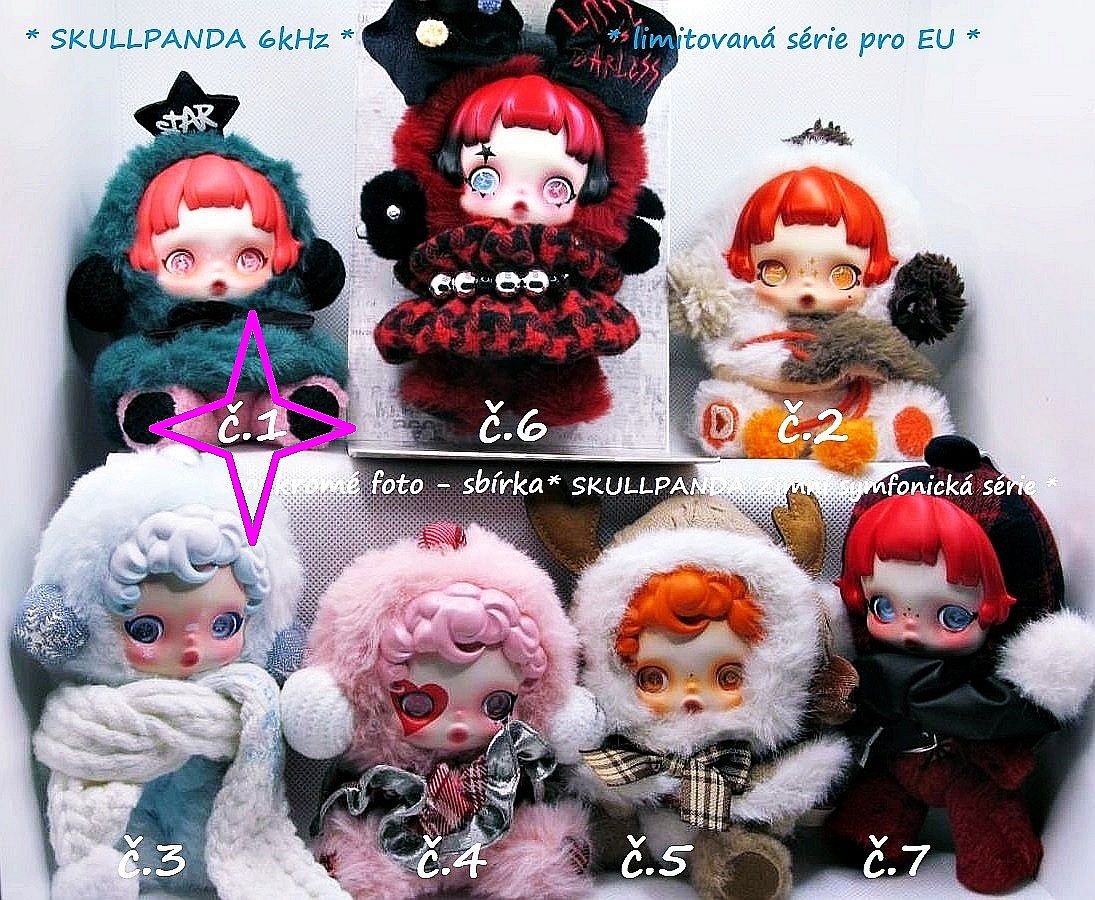 č.1 🐼POP MART SKULLPANDA plyšová panenka , přívěsek PARTITA - 3