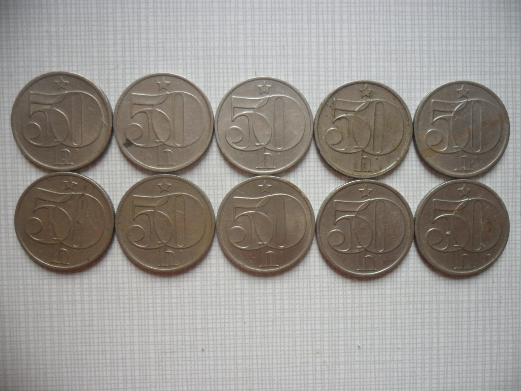 Mince ČSSR - 50 halierov - spolu 39 kusov - 3