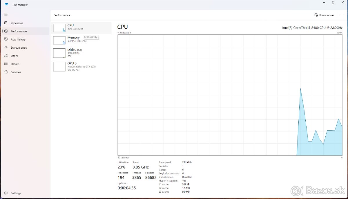 Herný PC Alza GameBox - GTX 1070 8GB, i5-8400, 16GB RAM, Win - 3