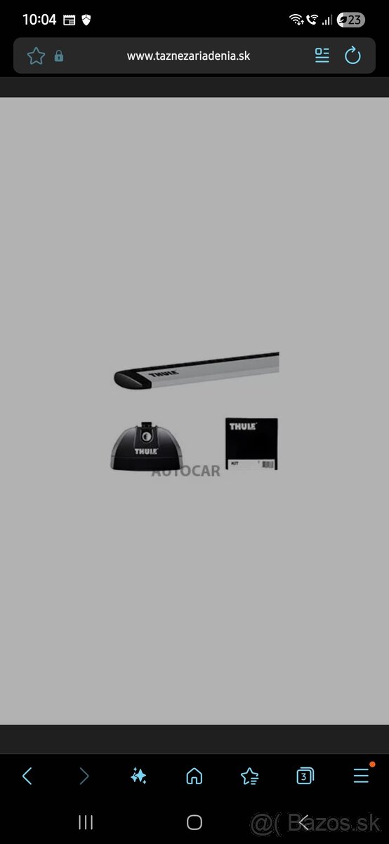 Thule priečne nosiče Peugeot 3008 - 3