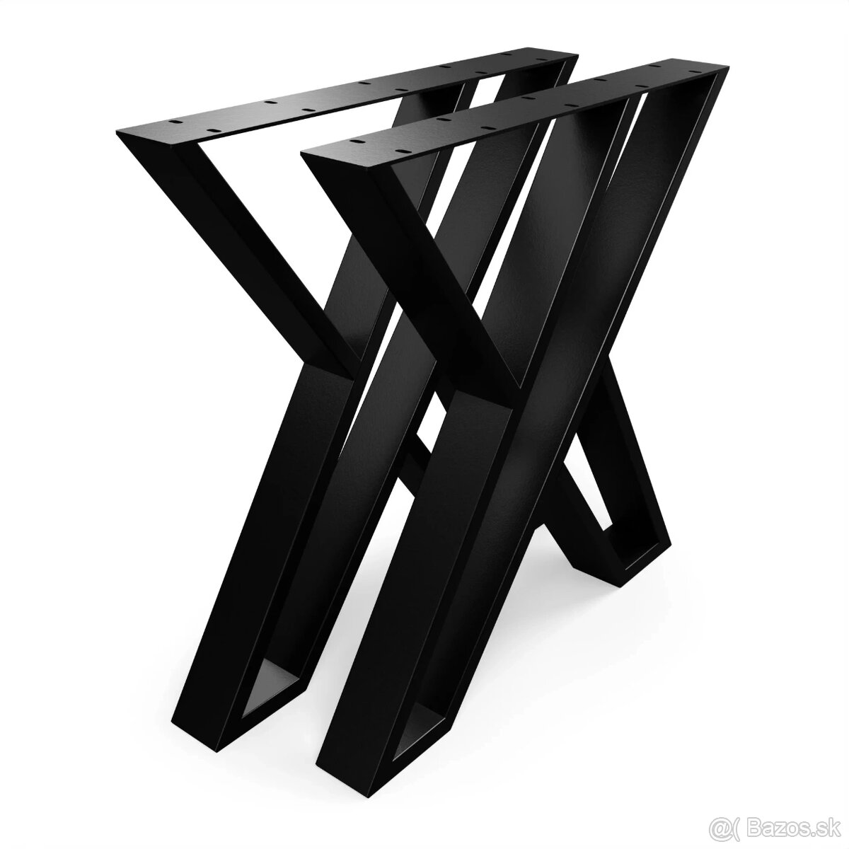 Stolové kovové podnože čierne 2 ks - 3