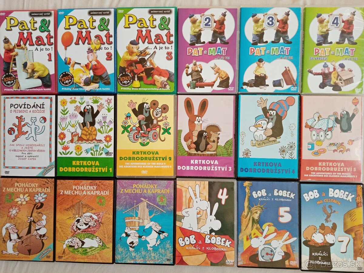 Orig.DVD detske a teenager.od 2 eur - 3