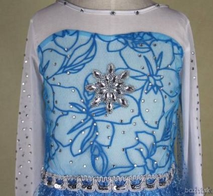 Šaty so závojom pre princeznú Elsu na 4 roky - 3