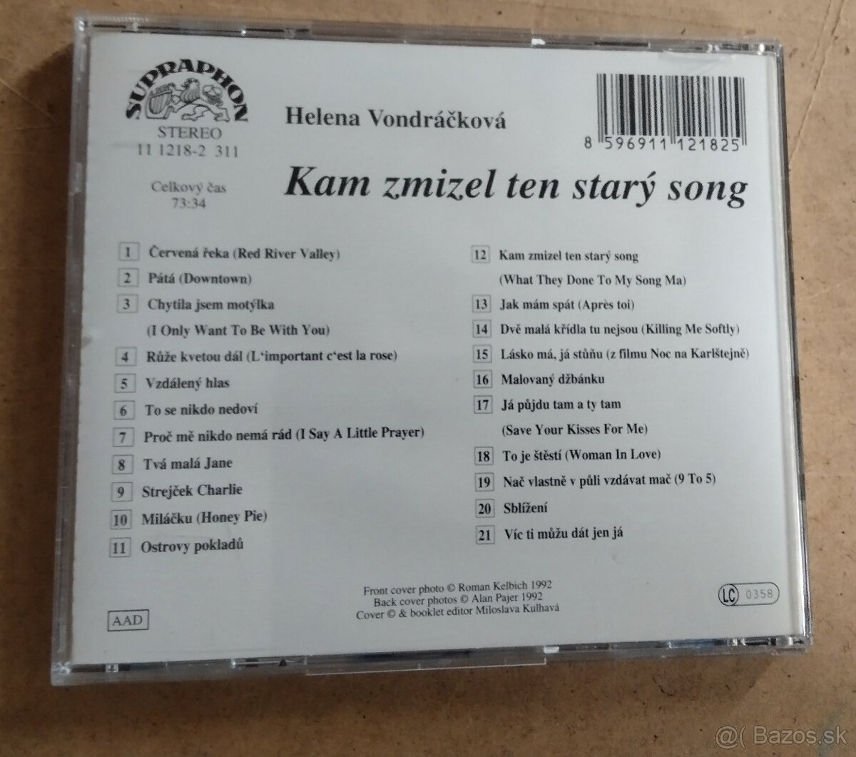 CD Helena Vondráčková – Kam Zmizel Ten Starý Song - 3