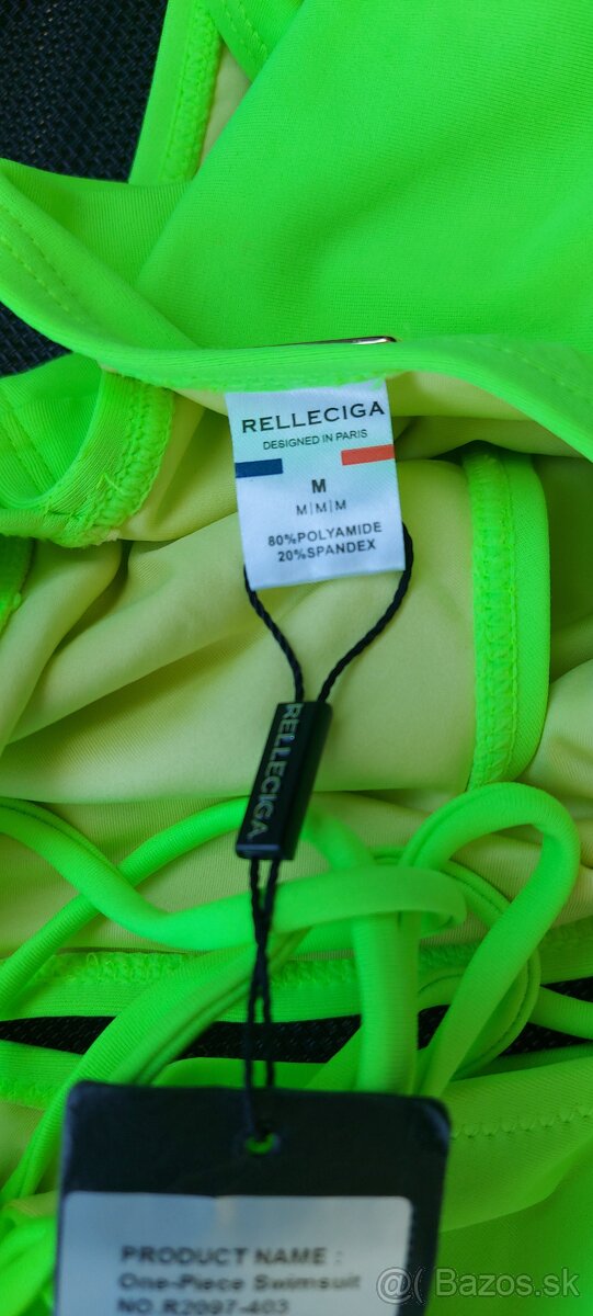 Neónovo zelené monokiny - 3