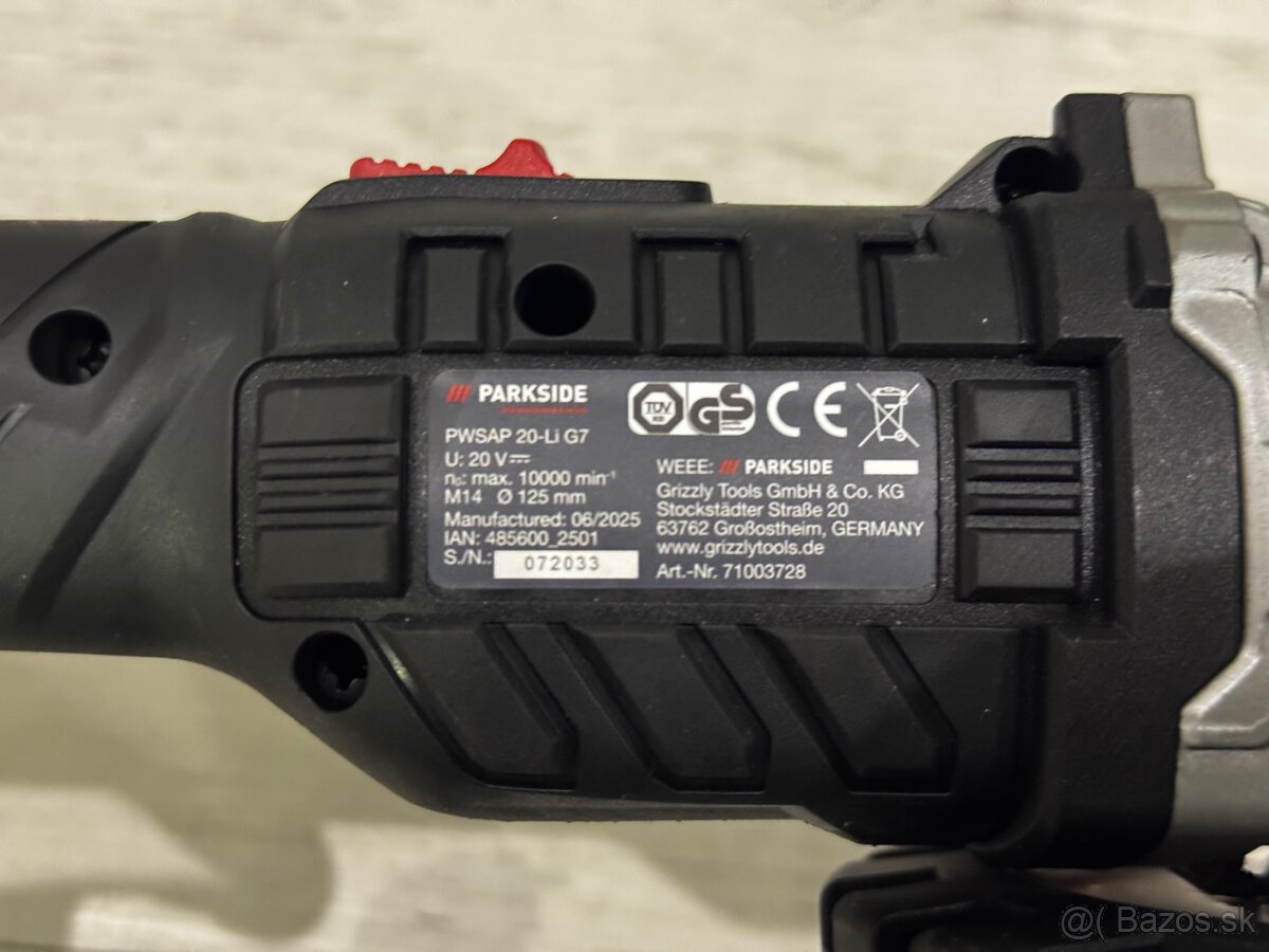 Parkside performance uhlová bruska - 3