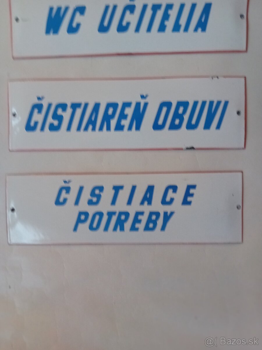 Smaltované tabuľky 1 - 3