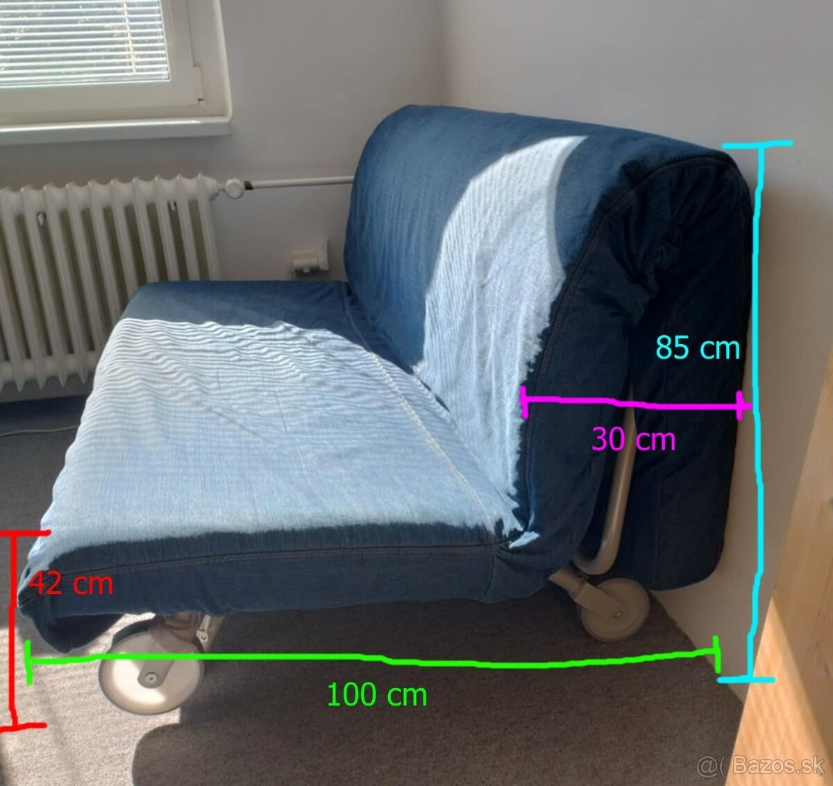 Rozkladací gauč/pohovka IKEA PS LOVAS - 3