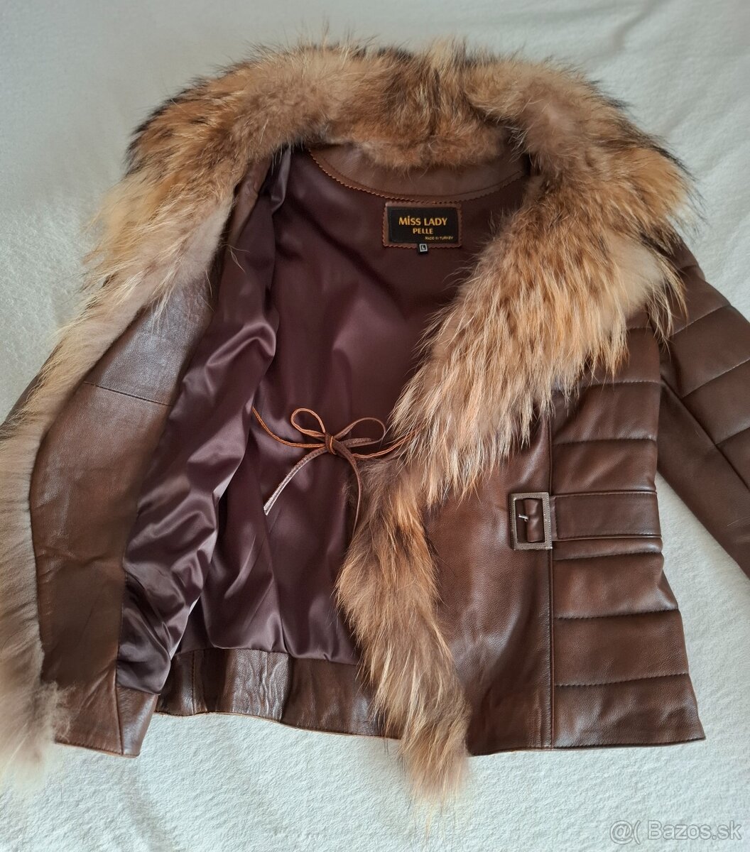 Kožená bunda veľkosť S - 3