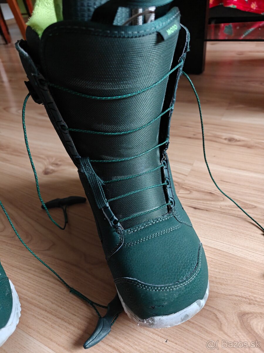 Burton moto zelené snowboardové topánky - 3