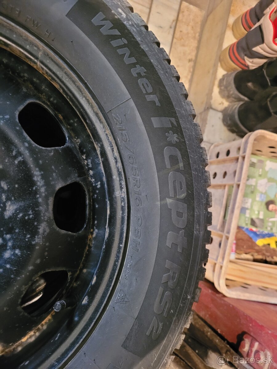 Zimné pneu na plechoch 5x114,3mm a 66,1mm - 3