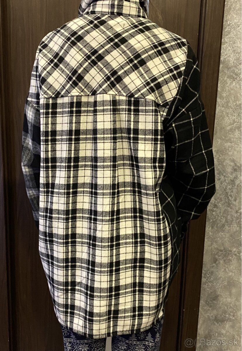 Flanelová bunda-Bershka nová - 3