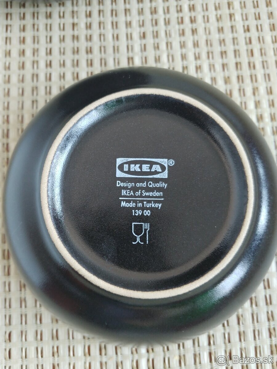 Porcelanove misky IKEA, objem 500 ml, farba cierna a modra - 3