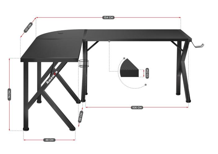 herný stôl HUZARO - 3