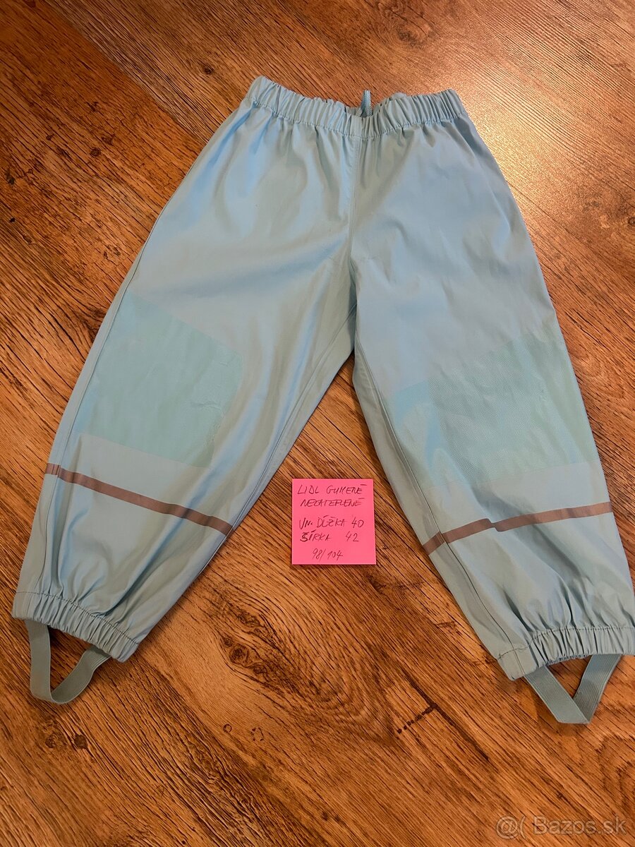 Gumene nohavice do dažďa lidl nezazeplene - 3