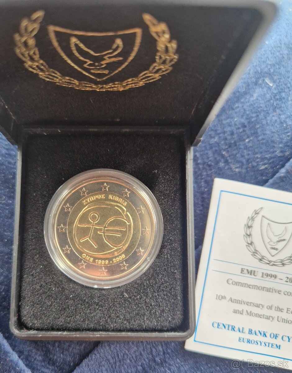 2eur.sk - pamätné 2€ euro Cyprus - Proof + BU - 3